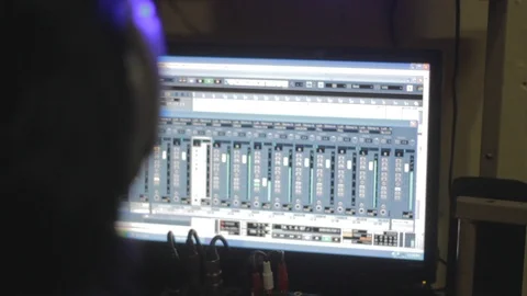 Digital Audio Workstation Stock Footage 114725777