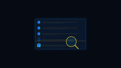 Digital Audit Trail Ledger with Hash Chain Verification and Magnifying Glas.. Stock-Footage 346130258