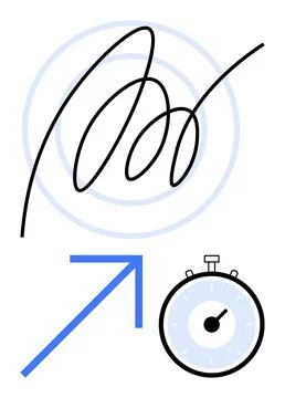 Digital authentication, fast transactions, online identity, productivity tool Stock Illustration