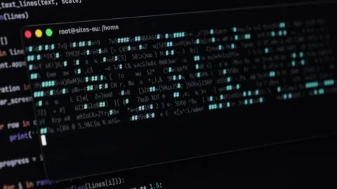 Digital authentication protocol displays coded verification messages on com.. Stock Footage 322995450