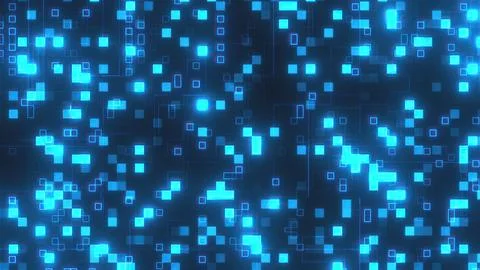 Digital backdrop with blocks and lines Stock Illustration