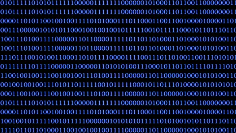 Digital backdrop featuring abstract binary code in a blue tonal scheme Stock Footage 314043243