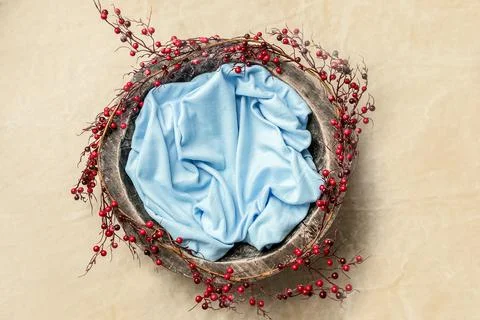 Digital backdrop or background for newborn baby photography, newborn photo setup Stock Photos