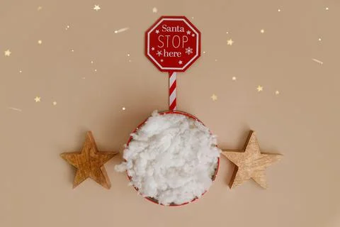 Digital backdrop or background for newborn baby photography, newborn photo setup Stock Photos