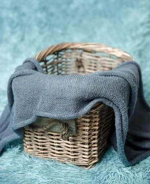 Digital backdrop or background for newborn baby photography, newborn photo setup Stock Photos