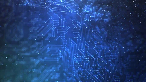 Digital background. Abstract blue technology network Stock Footage 111418811