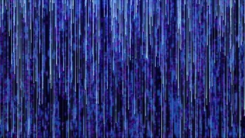 Digital background and flow of data points, rain of particles or neon light Stock Footage 259296568