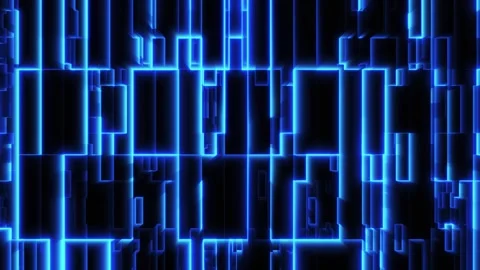Digital background and geometric shapes, data analysis technologies, network Stock Footage 256220509