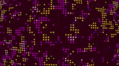 Digital Background Animation Background With Circle of Pink Color Stock Footage 186065523