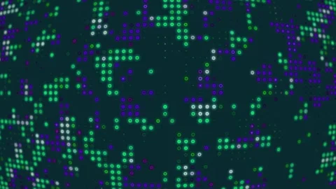 Digital Background Animation Background With Circle of Sky Color Stock Footage 186066620