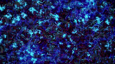 Digital Background Animation | Futuristic  Reflection Map Texture Stock Footage 197066600