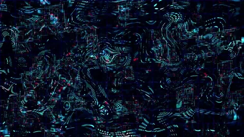 Digital Background Animation | Futuristic  Reflection Map Texture Stock Footage 197066601
