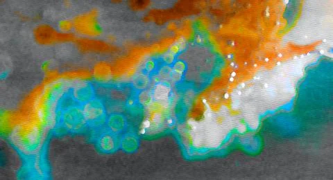 Digital background based macro images of organic objects. Foto stock