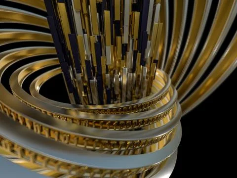 Digital background, binary technology concept. 3D イラスト素材