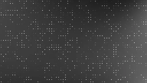Digital background, black gradient with glowing dots pattern, ideal for gam.. Illustrazione stock