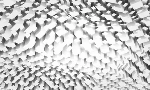 Digital background with chaotic square pattern Illustrazione stock