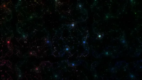 Digital Background Circuits Loop Stock Footage 224930373