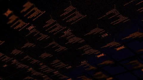 Digital background with code information and numbers flowing diagonally turned Stock Illustration