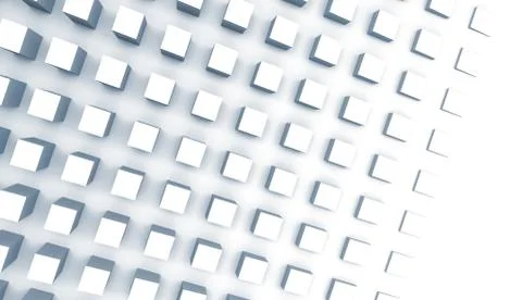 Digital background with cubes on the wall, 3d illustration 스톡 일러스트