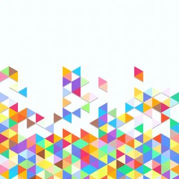 Digital background of different color chaotic elements Stock Illustration