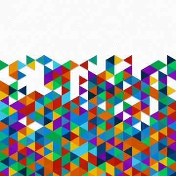 Digital background of different color chaotic elements Illustrazione stock