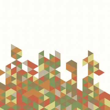 Digital background of different color chaotic elements Stock Illustration