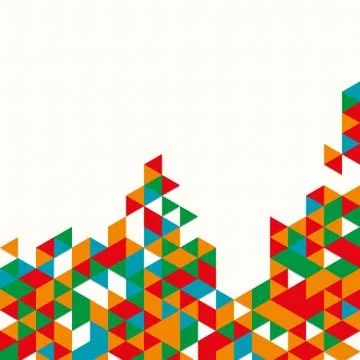 Digital background of different color chaotic elements Illustrazione stock
