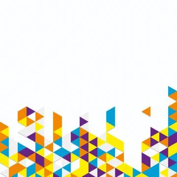 Digital background of different color chaotic elements Illustrazione stock