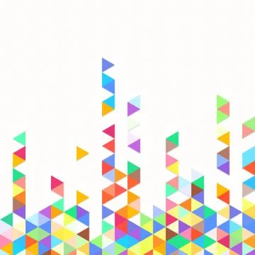 Digital background of different color chaotic elements Stock Illustration