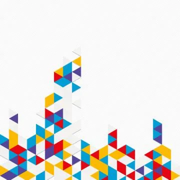 Digital background of different color chaotic elements Illustrazione stock
