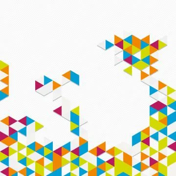 Digital background of different color chaotic elements Stock Illustration