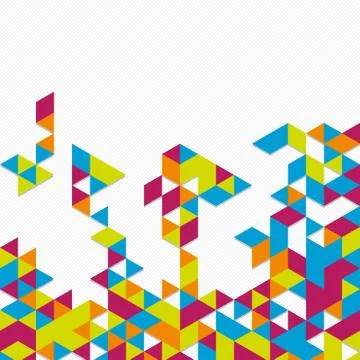 Digital background of different color chaotic elements Stock Illustration