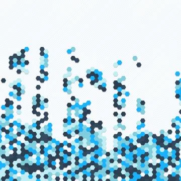 Digital background of different color chaotic elements Stock Illustration
