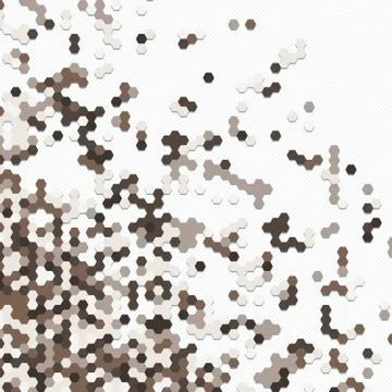 Digital background of different color chaotic elements Stock Illustration