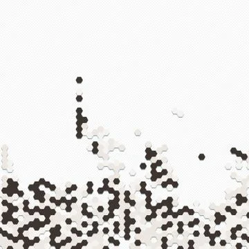 Digital background of different color chaotic elements Stock Illustration
