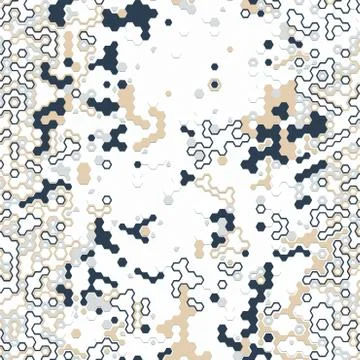 Digital background of different color chaotic elements Stock Illustration