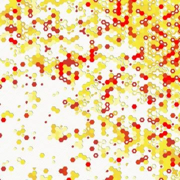 Digital background of different color chaotic elements Stock Illustration