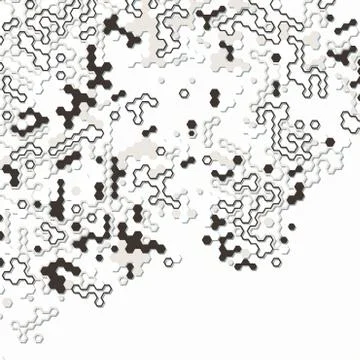 Digital background of different color chaotic elements Illustrazione stock