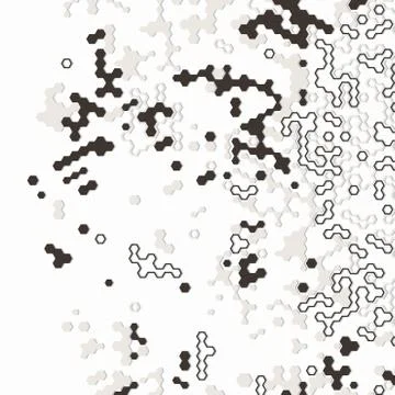 Digital background of different color chaotic elements Stock Illustration