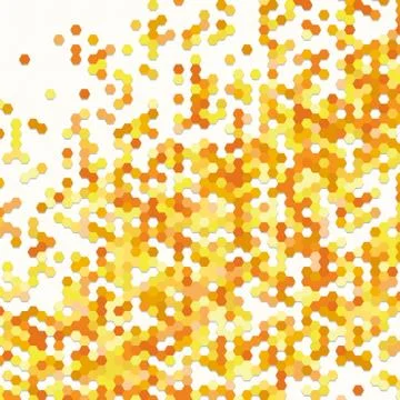 Digital background of different color chaotic elements Illustrazione stock