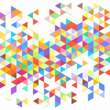 Digital background of different color chaotic elements Stock Illustration