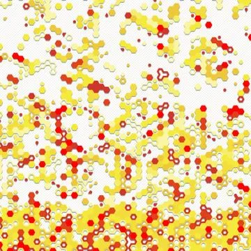 Digital background of different color chaotic elements Illustrazione stock