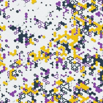 Digital background of different color chaotic elements Stock Illustration