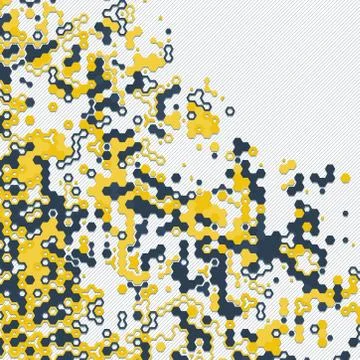 Digital background of different color chaotic elements Stock Illustration