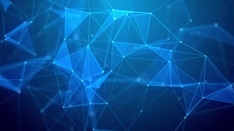 Digital background with dots and lines. Big data. Network connection structure. Stock Footage 271226532