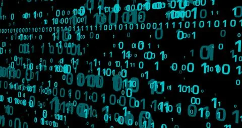 Digital background with dynamic numbers Stock Illustration