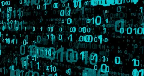 Digital background with dynamic numbers Stock Illustration