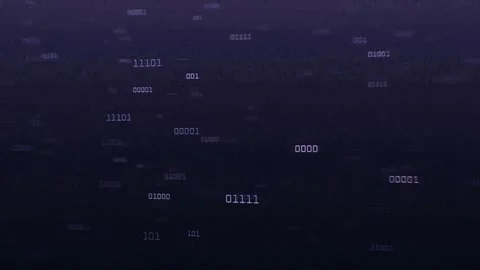 Digital background with falling binary code data stream animation Stock Footage 327500864