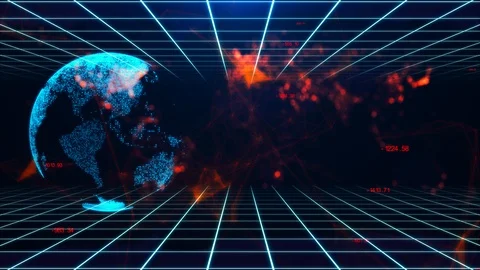 Digital Background Stock Footage 126883873