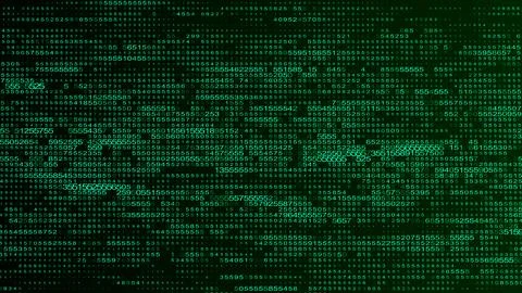 Digital background green matrix. Coding or hacking concept. Abstract data con Stock-Illustration